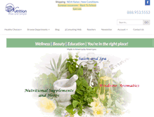 Tablet Screenshot of nutritionpureandsimple.com